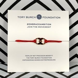 Tory Burch Embrace Ambition Bracelet- Red